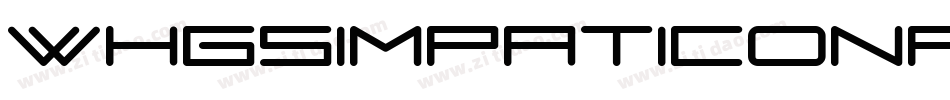 WHGSimpaticoNF Bold字体转换